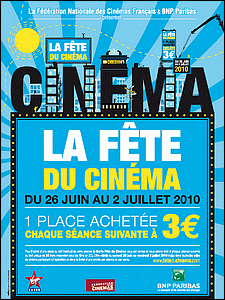 Affiche F�te du Cin�ma 2010